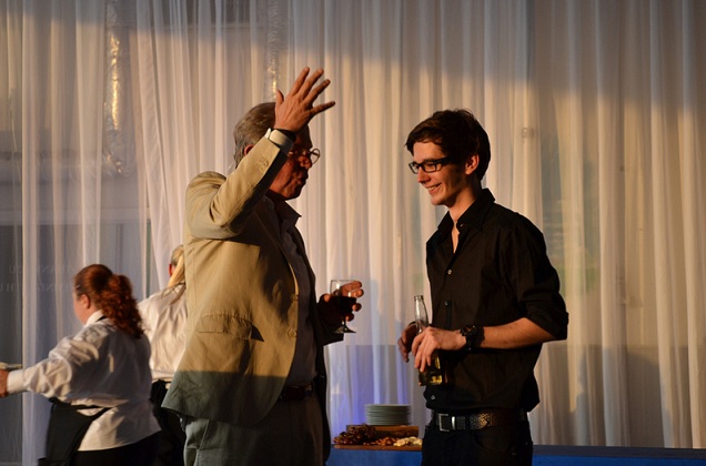 Photo of Chitika's 10th Anniversary Celebrations with Nicholas Negroponte, Co-Founder of the MIT Media Lab